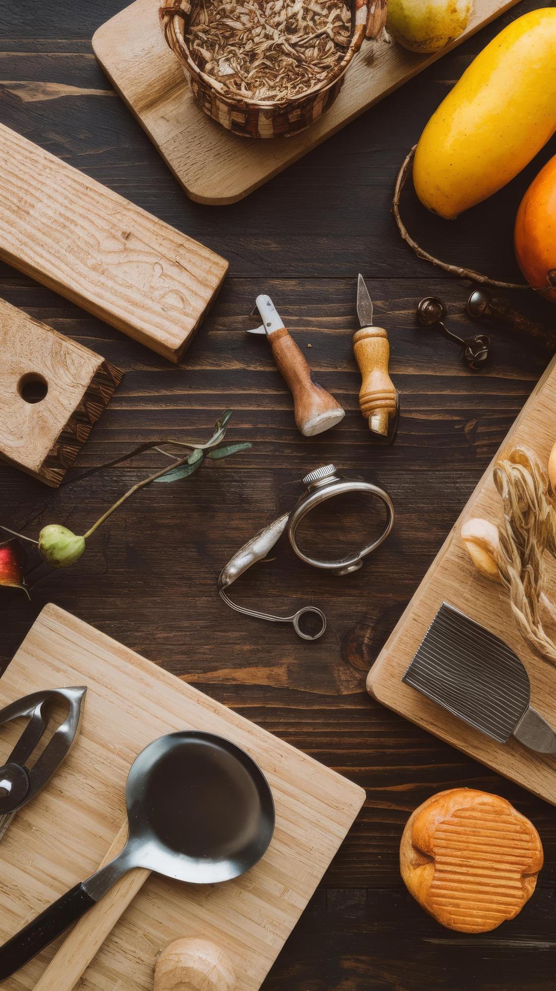 Set di utensili e ingredienti per corso online